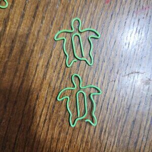 65 Green Sea Turtle Nature Ocean Animal Paper Clips